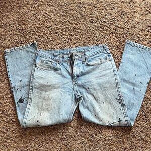 Carhartt Men's Distressed Light Blue Jeans